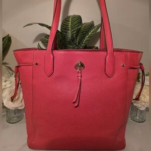 Kate Spade Pink Leather Tote Bag